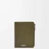 Slim Compact Wallet in Textured Classic Calfskin
