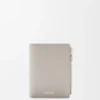 Slim Compact Wallet in Textured Classic Calfskin