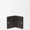 Slim Compact Wallet in Textured Classic Calfskin