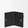 Slim Compact Wallet in Textured Classic Calfskin