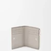 Slim Compact Wallet in Textured Classic Calfskin