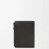 Slim Compact Wallet in Textured Classic Calfskin