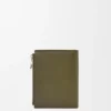 Slim Compact Wallet in Textured Classic Calfskin