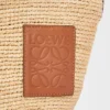 Slit Pochette Bag in Raffia and Calfskin