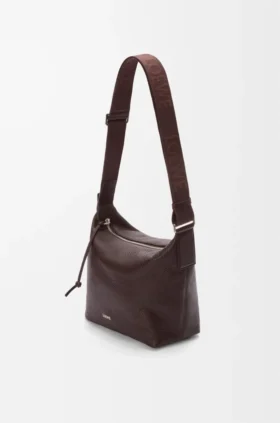 Small Cubi Crossbody Bag in Supple Grained Calfskin