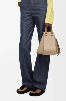Small Hammock Bag in Soft Grained Calfskin