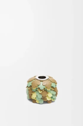Small Leaves Charm in Calfskin