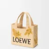Small Loewe Font Tote in Raffia Small Loewe Font Tote in Raffia