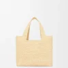 Small Loewe Font Tote in Raffia Small Loewe Font Tote in Raffia