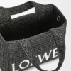 Small Loewe Font Tote in Raffia Small Loewe Font Tote in Raffia