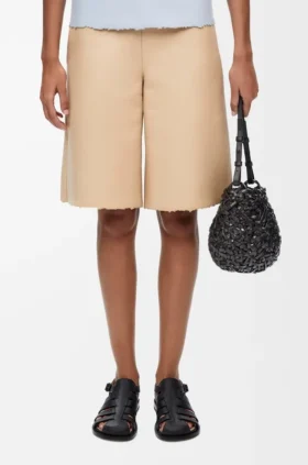 Small Nest Basket Bag in Calfskin