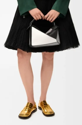 Small Puzzle Bag in Nappa Calfskin