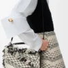 Small Puzzle Bag in Woven Textile Small Puzzle Bag in Woven Textile