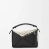 Small Puzzle Bag in Woven Textile Small Puzzle Bag in Woven Textile