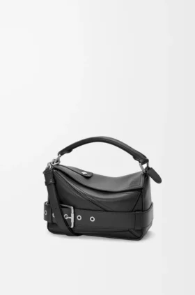 Small Puzzle Biker Bag in Shiny Calfskin