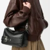 Small Puzzle Biker Bag in Shiny Calfskin Small Puzzle Biker Bag in Shiny Calfskin