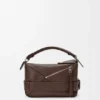 Small Puzzle Biker Bag in Shiny Calfskin