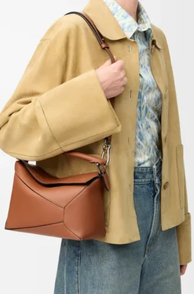 Small Puzzle Edge Bag in Classic Calfskin