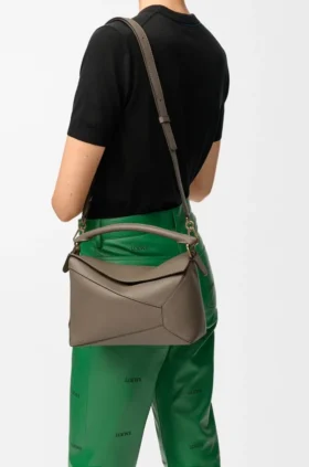 Small Puzzle Edge Bag in Soft Grained Calfskin