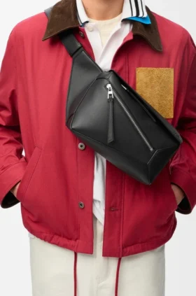 Small Puzzle Edge Bumbag in Classic Calfskin