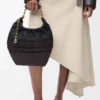 Small Squeeze Bag in Woven Nappa Calfskin