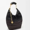 Small Squeeze Bag in Woven Nappa Calfskin