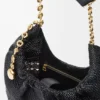 Small Squeeze Bag in Woven Nappa Calfskin