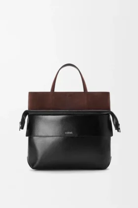 Small Switch Tote in Paper Calf and Suede
