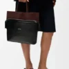 Small Switch Tote in Paper Calf and Suede
