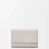 Small Vertical Wallet in Smooth and Grained Calfskin