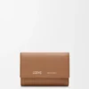 Small Vertical Wallet in Smooth and Grained Calfskin