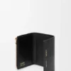 Small Vertical Wallet in Smooth and Grained Calfskin