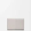 Small Vertical Wallet in Smooth and Grained Calfskin
