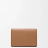 Small Vertical Wallet in Smooth and Grained Calfskin