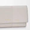 Small Vertical Wallet in Smooth and Grained Calfskin
