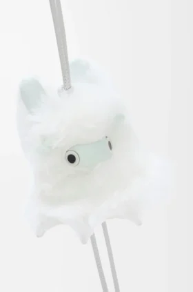Snow Bunny Charm in Shearling