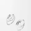 Stacked Hoop Earrings in Sterling Silver