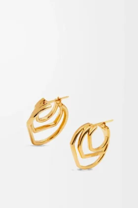 Stacked Hoop Earrings in Sterling Silver