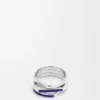 Stacked Ring in Sterling Silver and Enamel