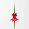 Strawberry Charm in Classic Calfskin