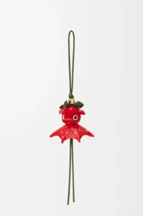 Strawberry Charm in Classic Calfskin