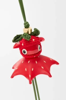 Strawberry Charm in Classic Calfskin