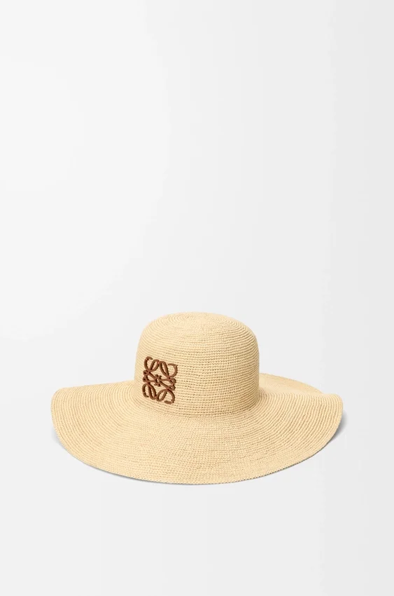 Sun Hat in Raffia and Calfskin Sun Hat in Raffia and Calfskin