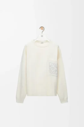 Sweater in Cotton Blend