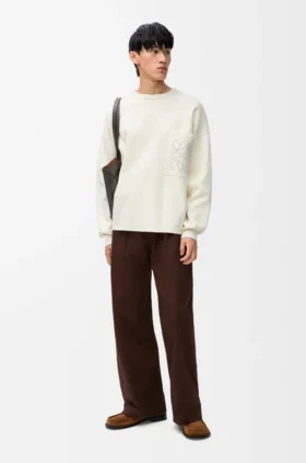 Sweater in Cotton Blend