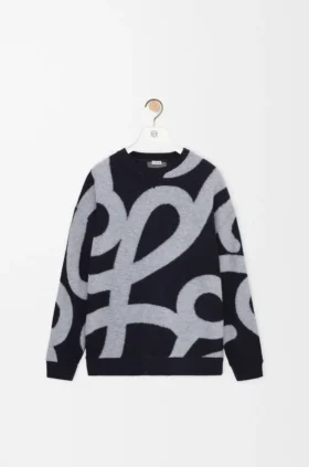 Sweatshirt in Wool and Cotton
