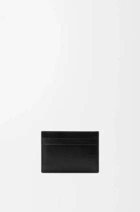 Switch Plain Cardholder in Supple Grained Calfskin and Suede