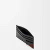 Switch Plain Cardholder in Supple Grained Calfskin and Suede Switch Plain Cardholder in Supple Grained Calfskin and Suede