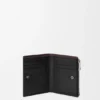 Switch Slim Compact Wallet in Supple Grained Calfskin and Suede