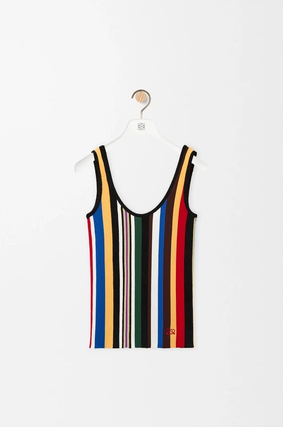 Tank Top in Stretch Viscose Blend Tank Top in Stretch Viscose Blend